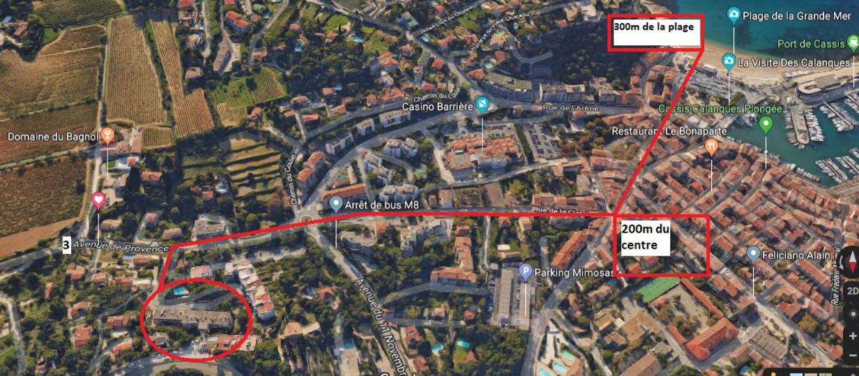 Ferienwohnung Au Calme, 200M Du Centre T2 Avec Balcon Et Parking Cassis Exterior foto